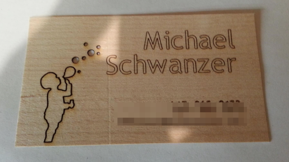 Laser Cutting Business Cards